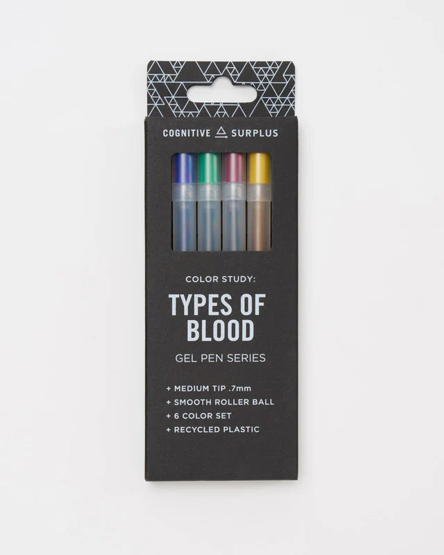 Blood Types Gel Pen