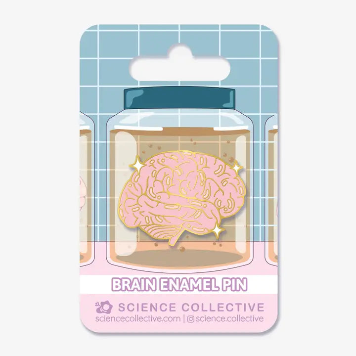 Brain Enamel Pin