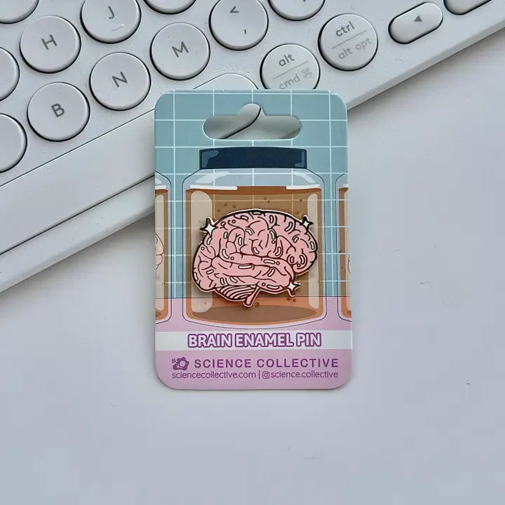 Brain Enamel Pin
