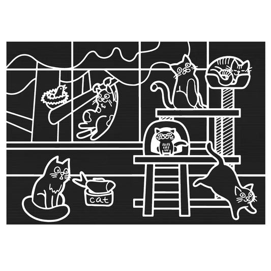 Cats Chalkboard Placemat