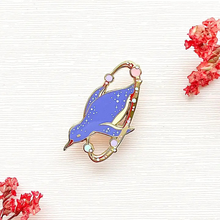 Cosmic Penguin Enamel Pin