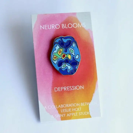Depression Enamel Pin