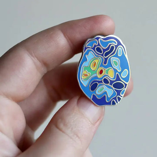 Depression Enamel Pin