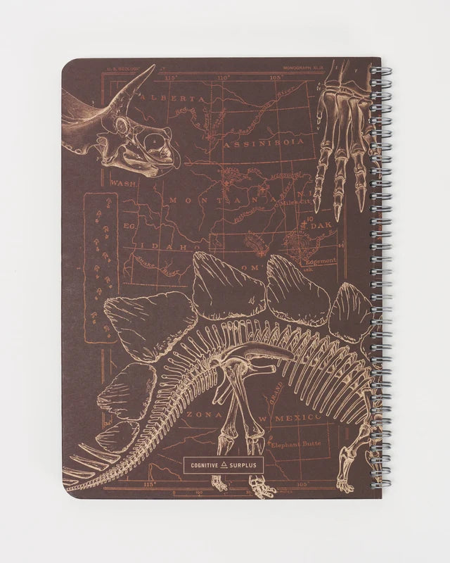 Dino Bones Spiral Notebook A5