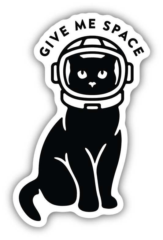 Give Me Space Cat Sticker
