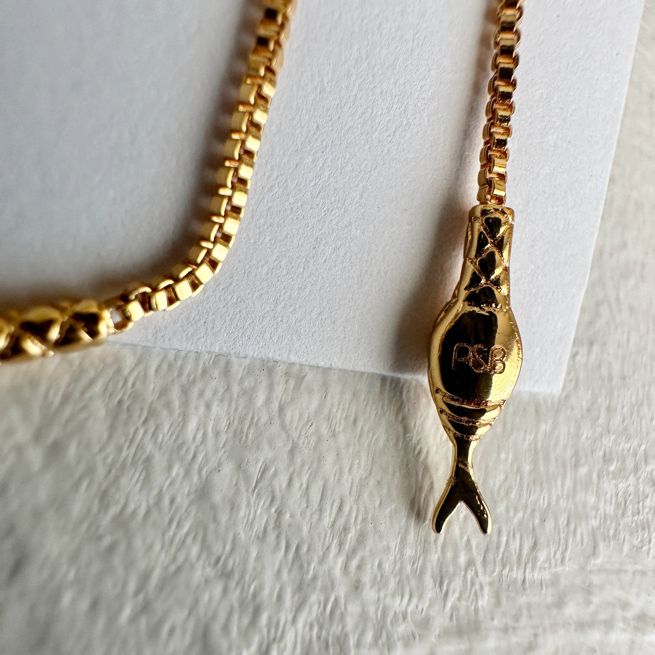 Gold Snake Threader Earrings