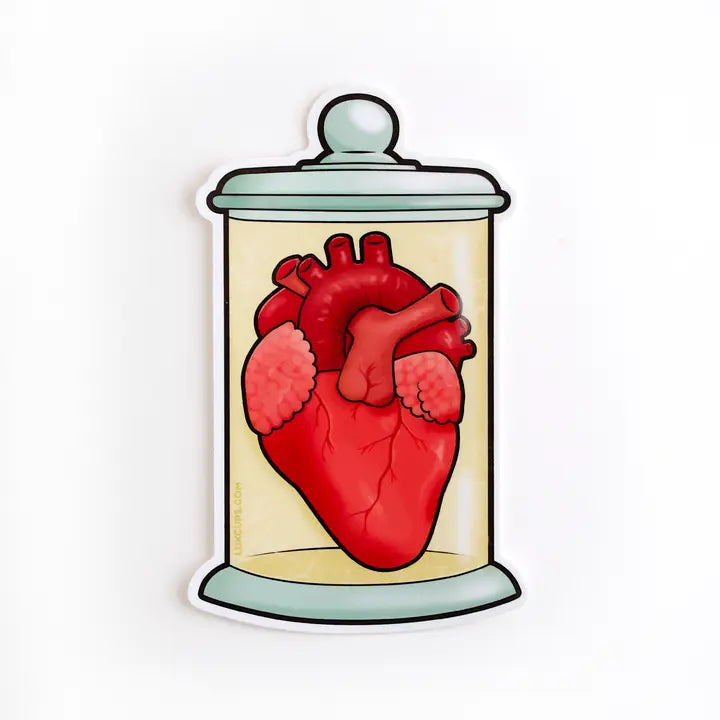 Heart Jar Sticker