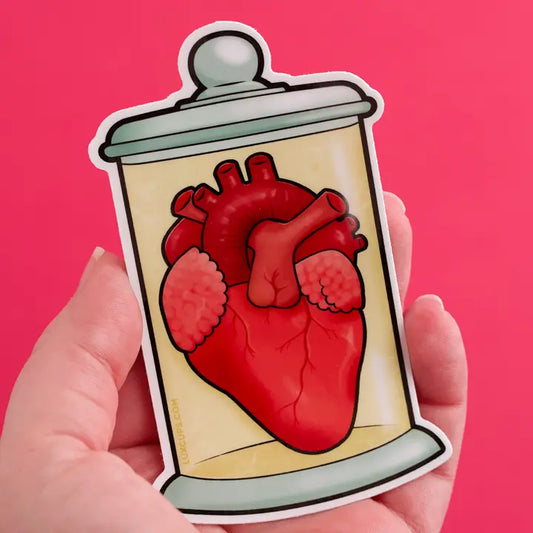 Heart Jar Sticker