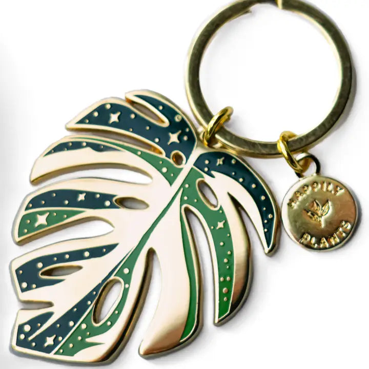 Monstera Astronomy Keychain