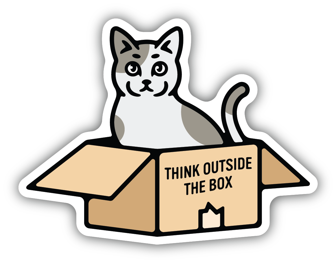 Outside The Box Sticker