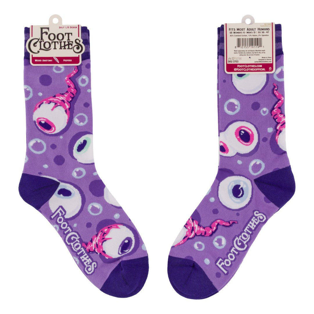 Peepers Eyeball Crew Socks
