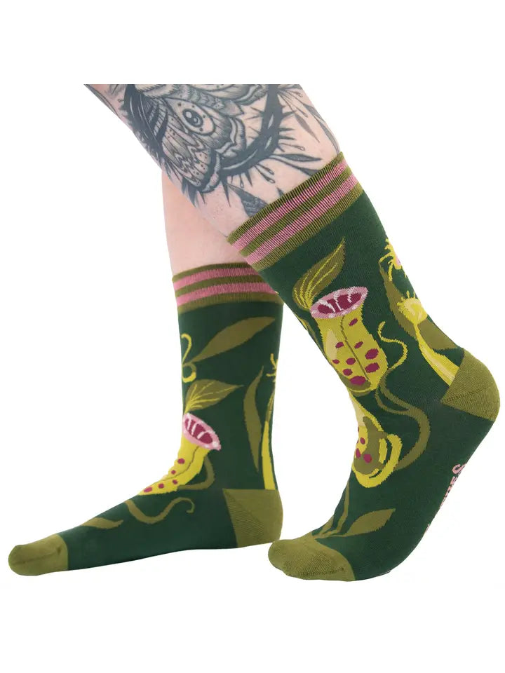 Pitcher Plant Crew Socks