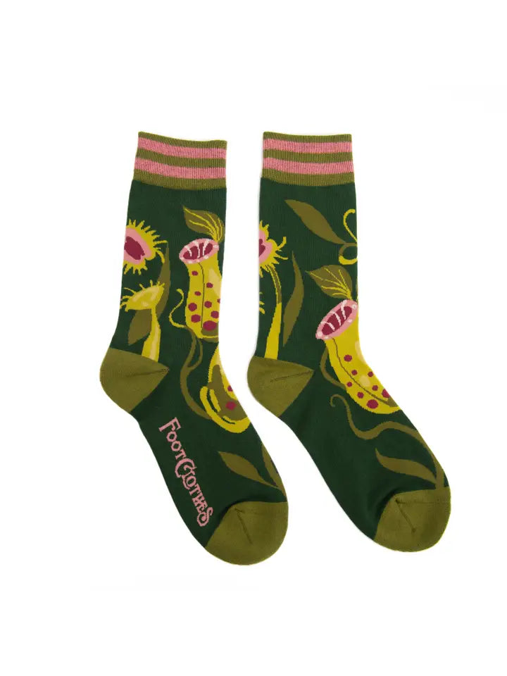 Pitcher Plant Crew Socks