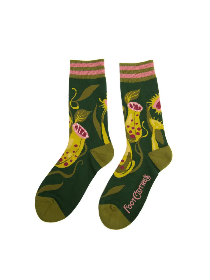 Pitcher Plant Crew Socks