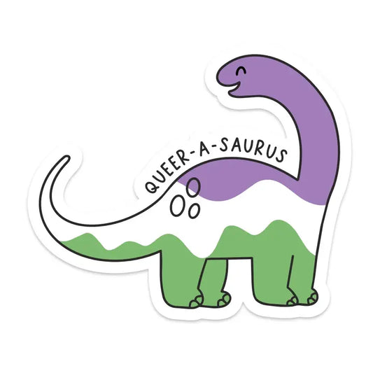 Queer-A-Saurus Dino Sticker
