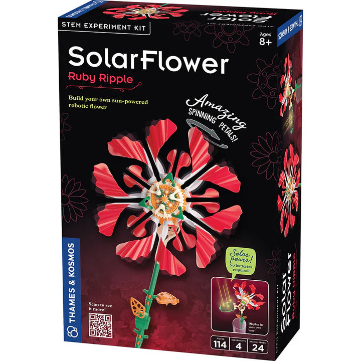 Ruby Ripple Solar Flower