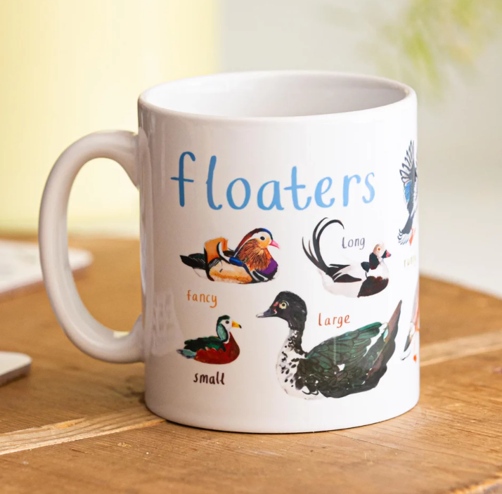 Floaters Ceramic Bird Mug