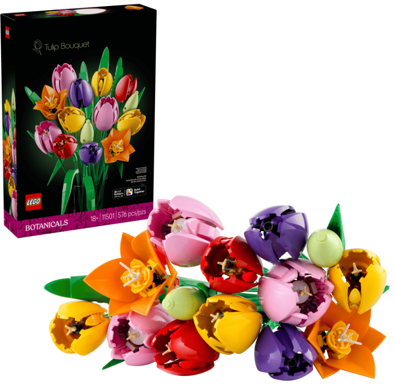 Tulip Bouquet Lego Set