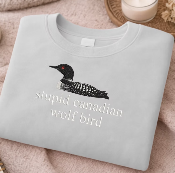 Canadian Wolf Bird Shirt