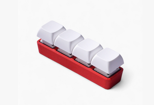 Red 4 Key Silent Fidget