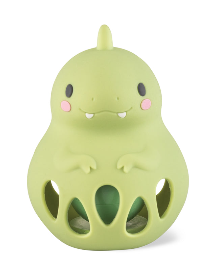 Silicone Dino Rattle