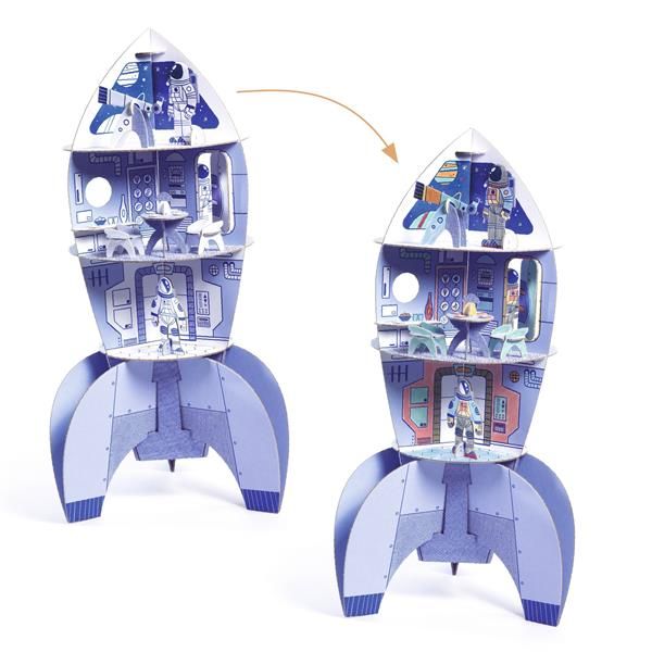 Space Rocket Color Assemble