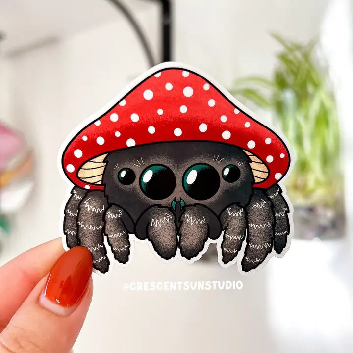 Spider Mushroom Sticker