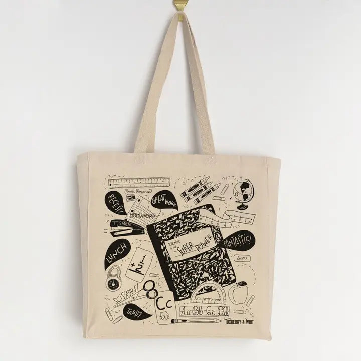 Teacher Canvas Tote