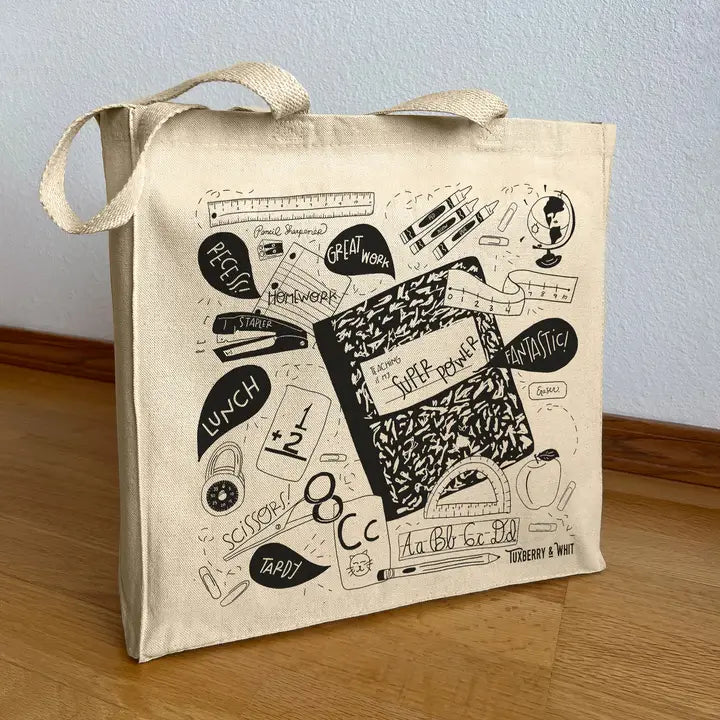 Teacher Canvas Tote