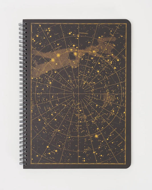Night Sky Spiral Notebook A5
