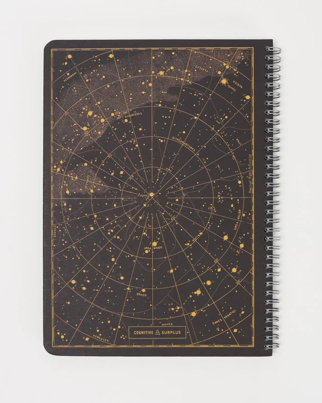 Night Sky Spiral Notebook A5