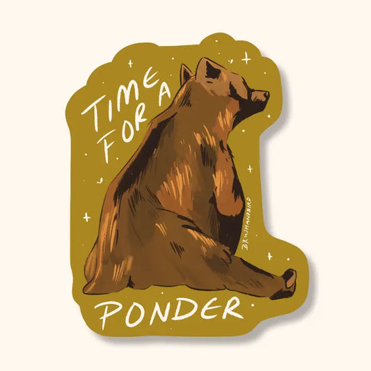 Time for a Ponder Grizzly Sticker