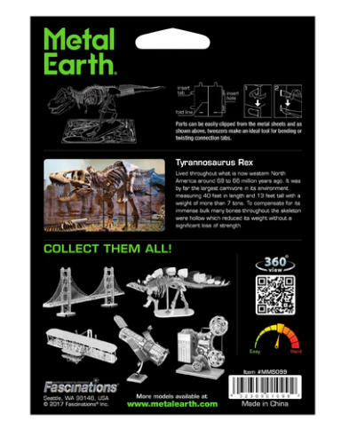Metal Earth T-Rex Skeleton
