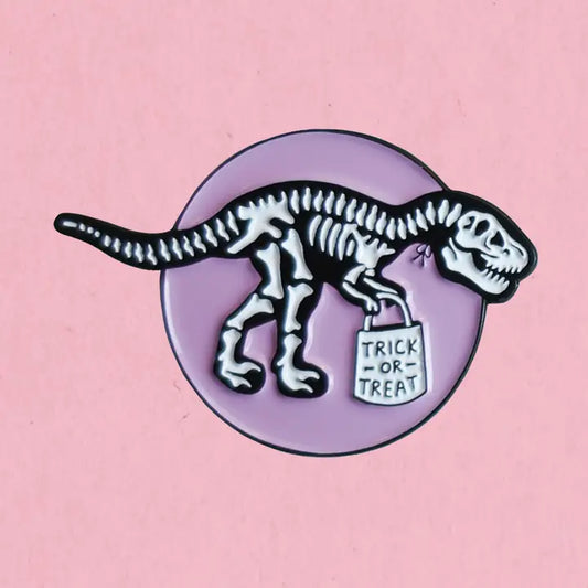 Trick or Treat T-Rex Pin