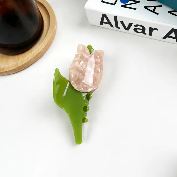 Tulip Acetate Claw Clip