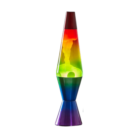 11.5" Rainbow Lava Lamp
