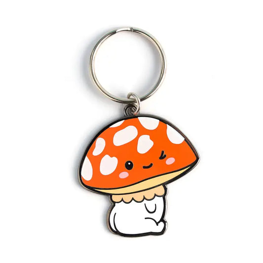 Winky Mushroom Keychain