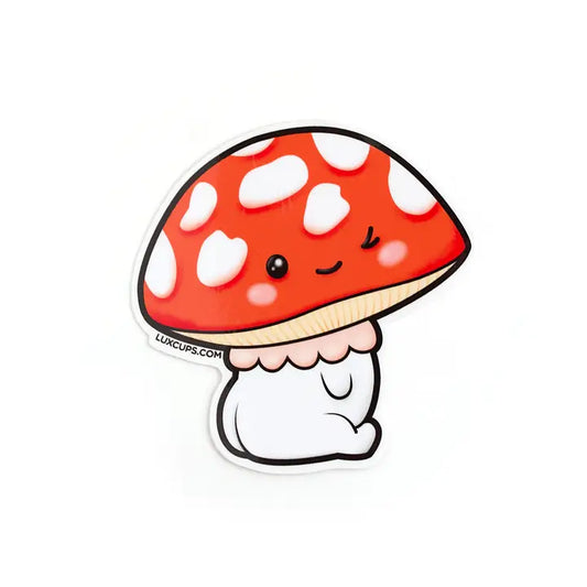 Winky Mushroom Sticker