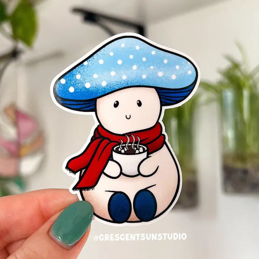 Winter Mushroom Sticker