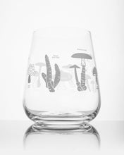Load image into Gallery viewer, Poisonous Mushrooms Wine Glass
