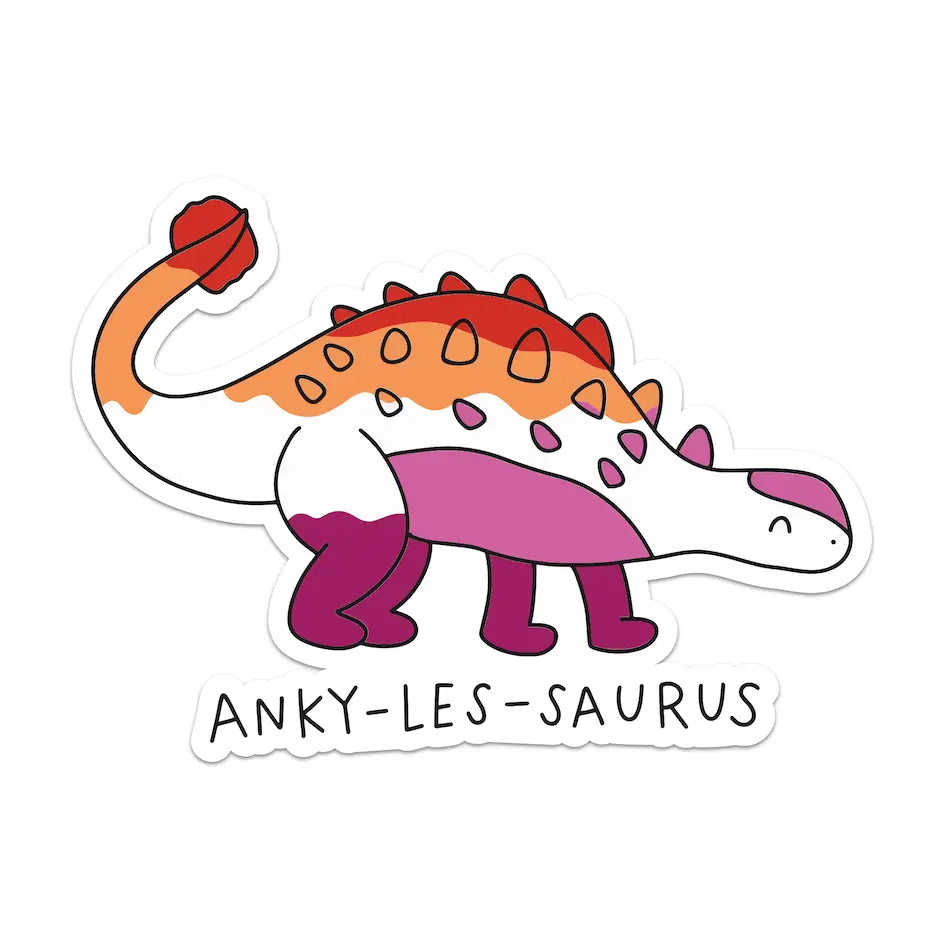 Anky-Les-Saurus Pride Sticker