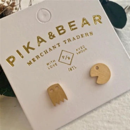 Pac Attack Arcade Stud Earring