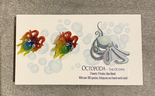 Rainbow Pride Octopus Earrings