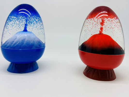 Eggcano volcanic eruption exciting palm hand colorful liquid crater spectacular show desk paperweight stress free break gift volcanoes erupt ages 14+ unique science volcano