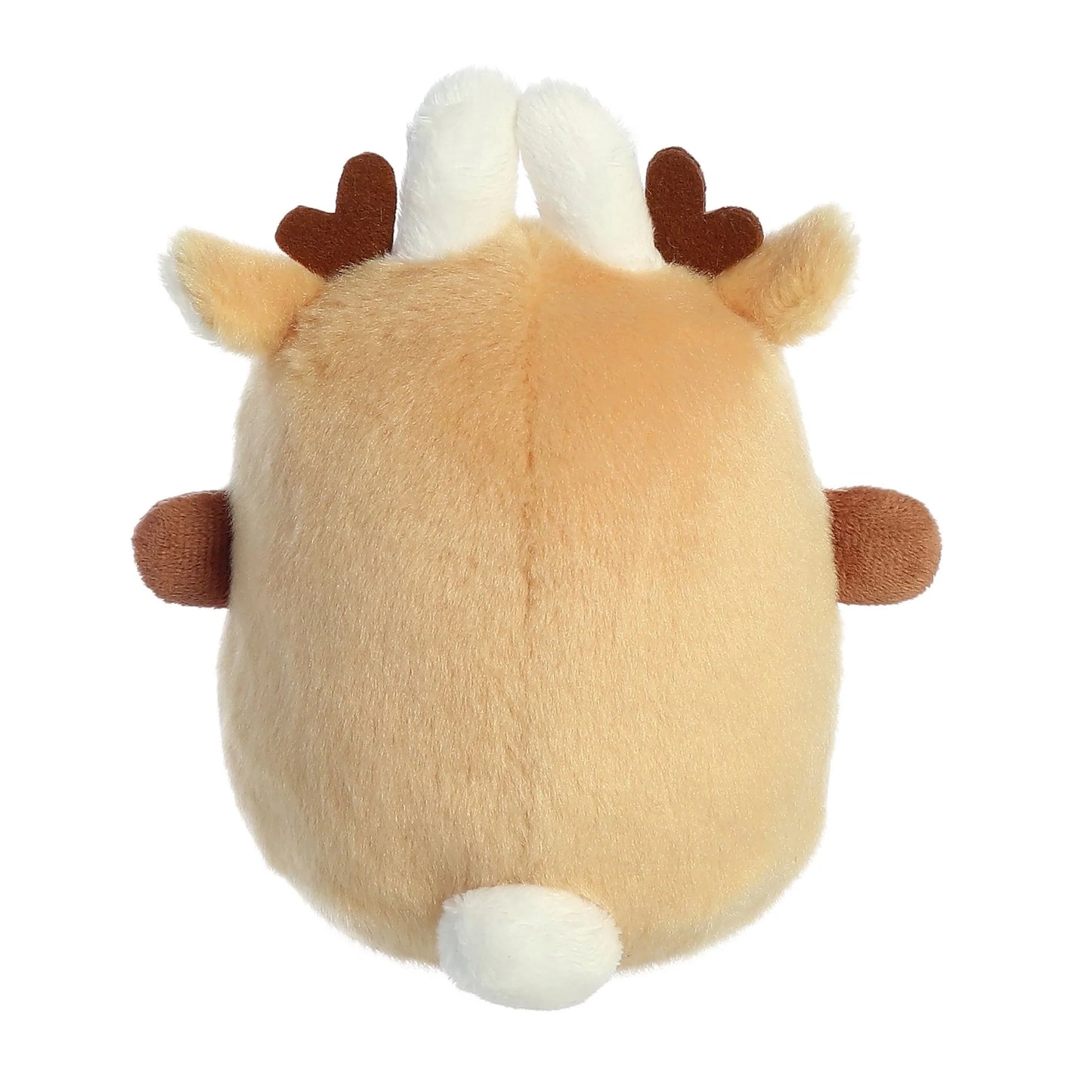 Molang is ready for some winter fun with their adorable reindeer costume! This Reindeer Molang has iconic Molang bunny in a cozy brown reindeer outfit