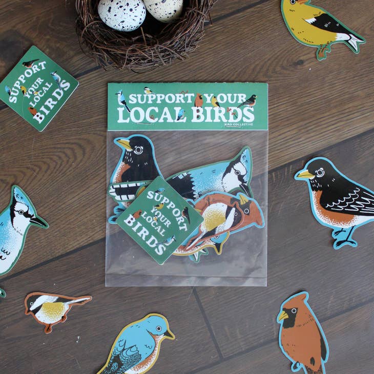 Backyard Birds Jumbo Stickers