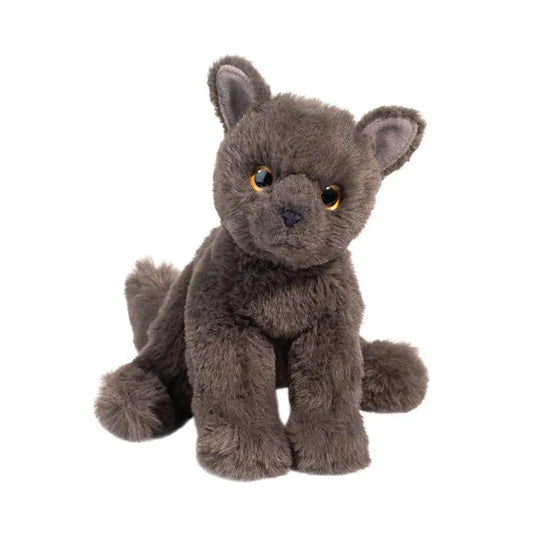 When you’re a kitten, the whole world’s a playground! Colbie the Mini Soft Gray Cat stuffed animal loves to explore and find things that he can turn into playthings. It won’t be long until his sharp, golden colored eyes spot the stray ball of yarn that fell from your yarn baske
