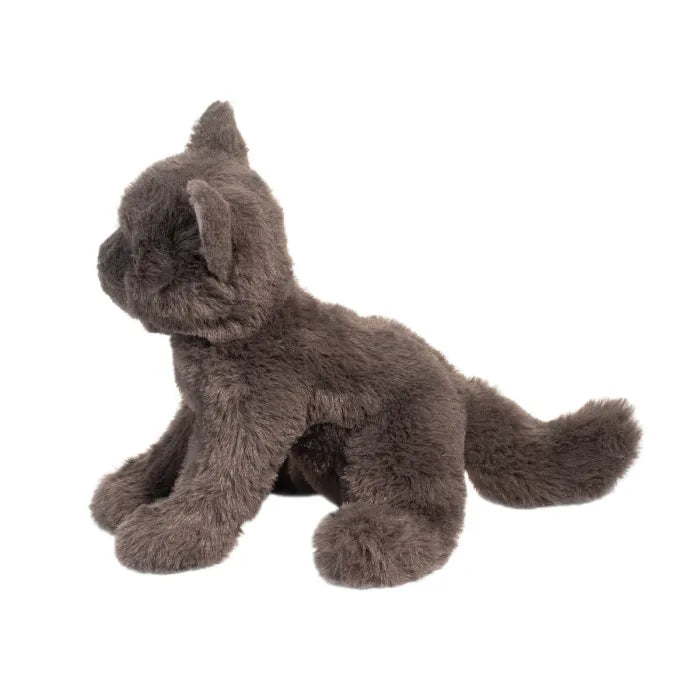When you’re a kitten, the whole world’s a playground! Colbie the Mini Soft Gray Cat stuffed animal loves to explore and find things that he can turn into playthings. It won’t be long until his sharp, golden colored eyes spot the stray ball of yarn that fell from your yarn baske