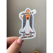 Load image into Gallery viewer, This sticker pack includes the aerospace engineering sticker, the actually it is rocket science sticker, and the plane sticker. These stickers are perfect for anyone who loves engineering and science! They can be easily placed on laptops, iPads, journals, water bottles, and many other surfaces.

