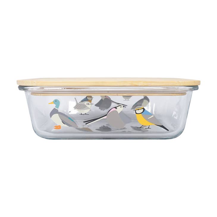 This Glass container is the perfect way to keep your favorite meals fresh. Featuring a beautiful bird design, this high quality glass container is great for bringing home-cooked meals on the go. The airtight seal keeps food fresher for longer, so you can enjoy your meals anytime, anywhere.